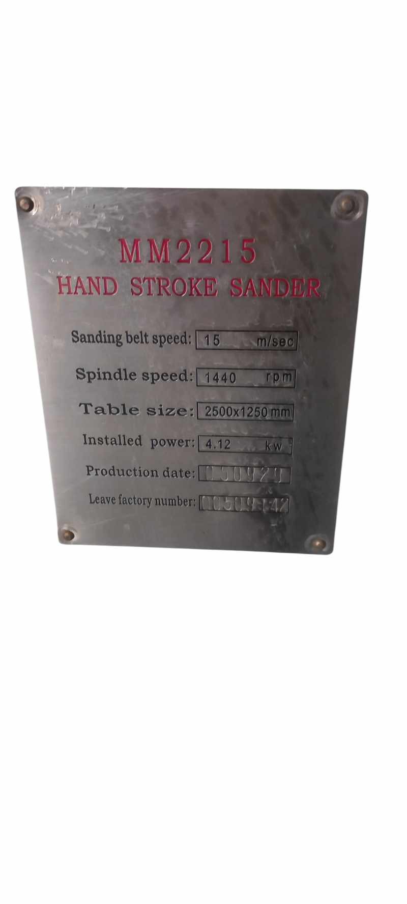 SMARTECH MM 2215 HAND STROKE SANDER thumbnail 2