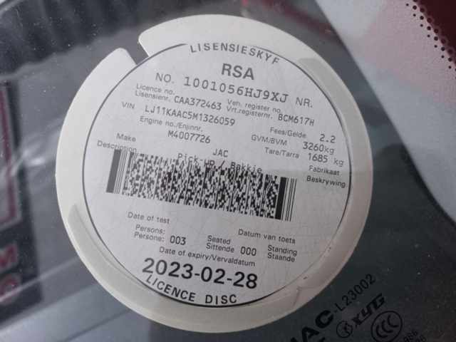 2022 JAC X 200S 2.8 TD 1.5Ton S/C D/S thumbnail 9