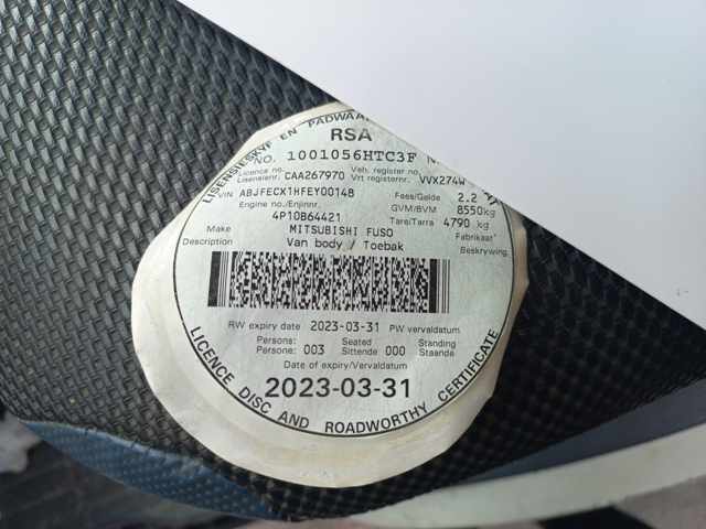 2015 Mitsubishi 150 Fuso Canter (NON RUNNER) thumbnail 7