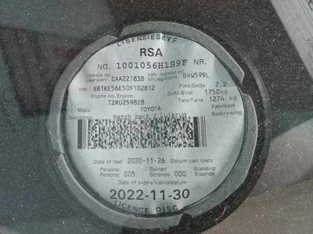 2010 Toyota Auris 1.6 thumbnail 10