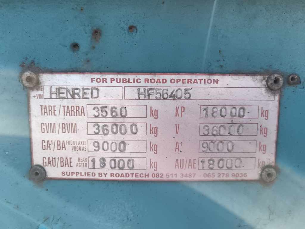 1981 HENRED FRUEHAUF DOUBLE AXLE SKELETAL thumbnail 5