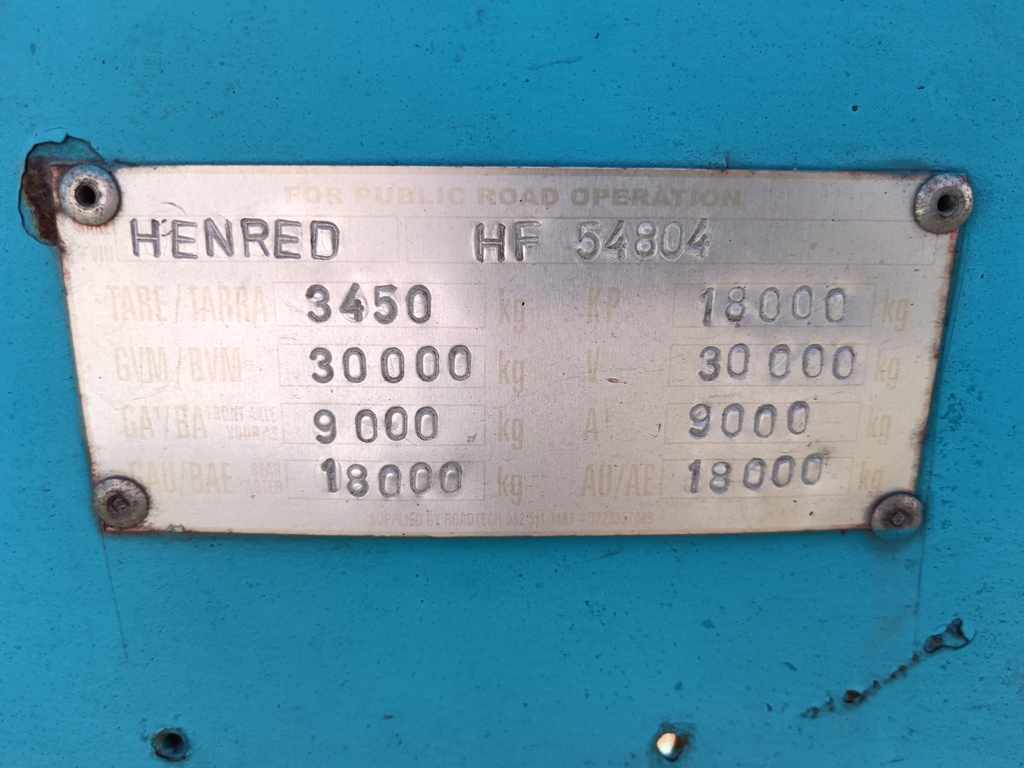 1980 HENRED FRUEHAUF DOUBLE AXLE SKELETAL thumbnail 3