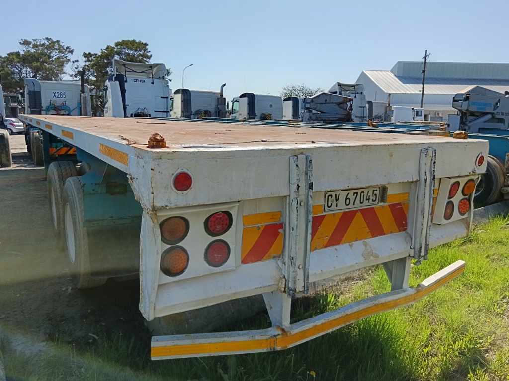 1976 HENRED FRUEHAUF FLAT DECK DOUBLE AXLE 12M thumbnail 3