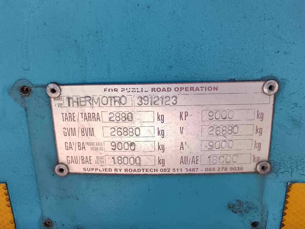 1991 THERMOTRON 6M DOUBLE AXLE SKELETAL thumbnail 5