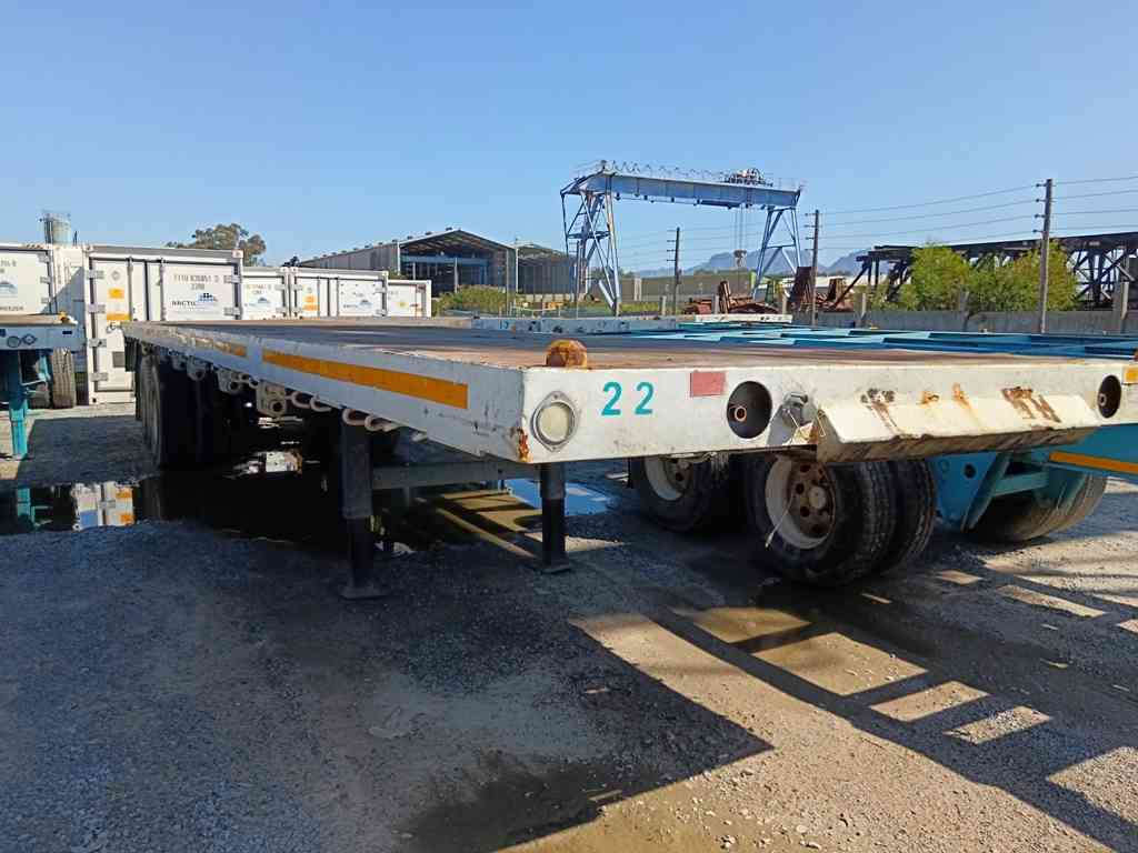 1989 BUSAF 12M DOUBLE AXLE FLAT DECK