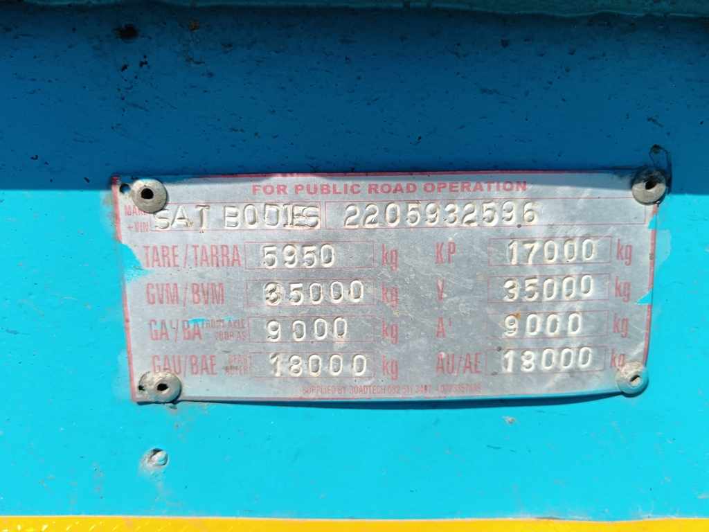 1993 SA TRUCK BODIES DOUBLE AXLE SKELETAL thumbnail 5