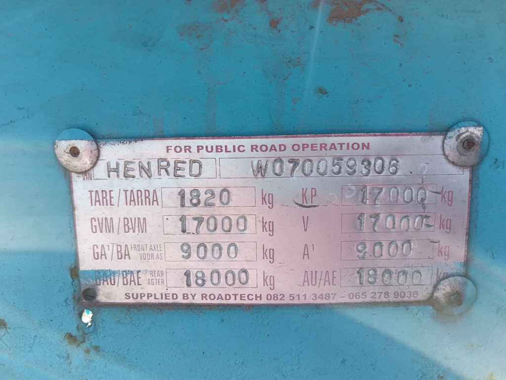 1981 HENRED FRUEHAUF DOUBLE AXLE SKELETAL thumbnail 5
