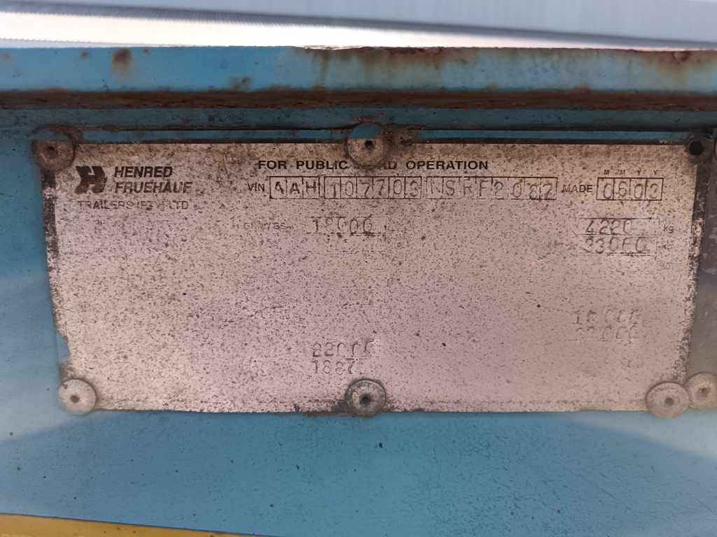 2003 HENRED FRUEHAUF DOUBLE AXLE SKELETAL thumbnail 5
