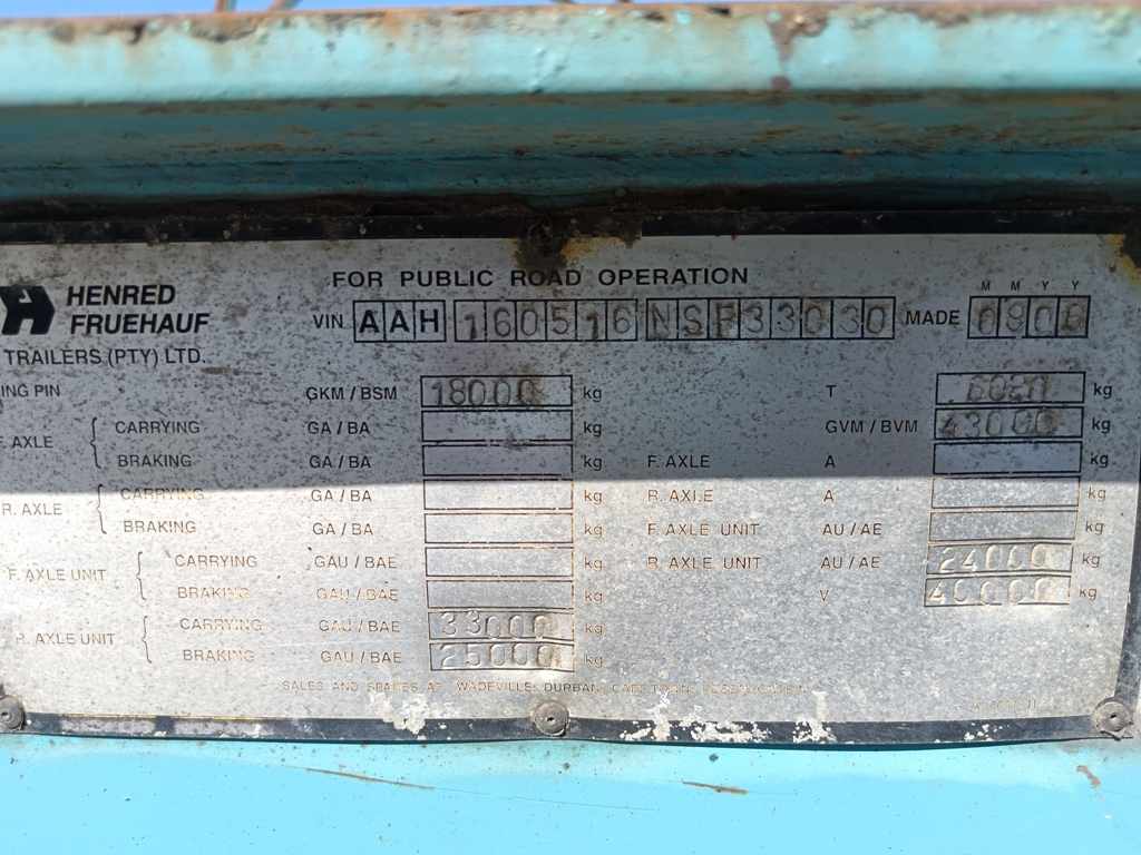 2006 HENRED FRUEHAUF DOUBLE AXLE SKELETAL thumbnail 5