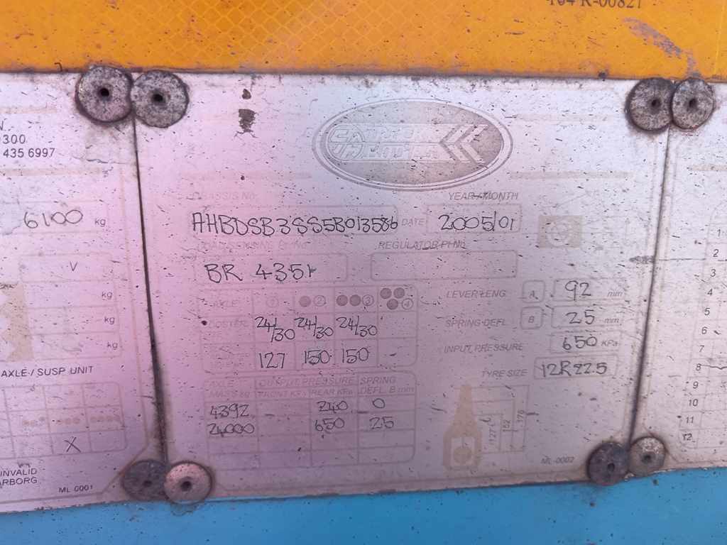 2005 SA TRUCK BODIES TRI-AXLE SKELETAL thumbnail 4