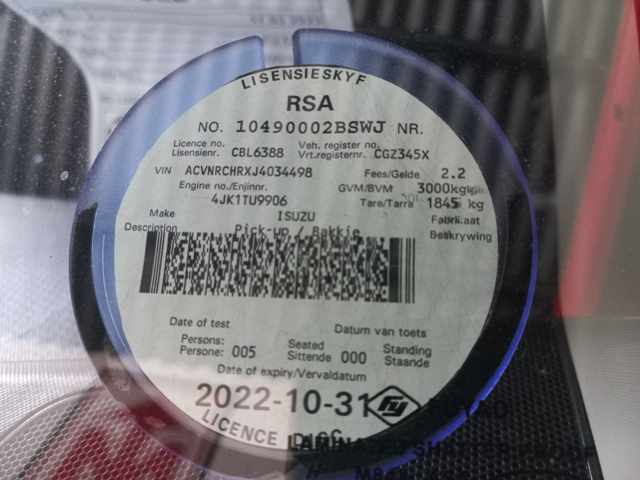 2020 ISUZU D MAX 250 HI-RIDE D/C P/U thumbnail 10