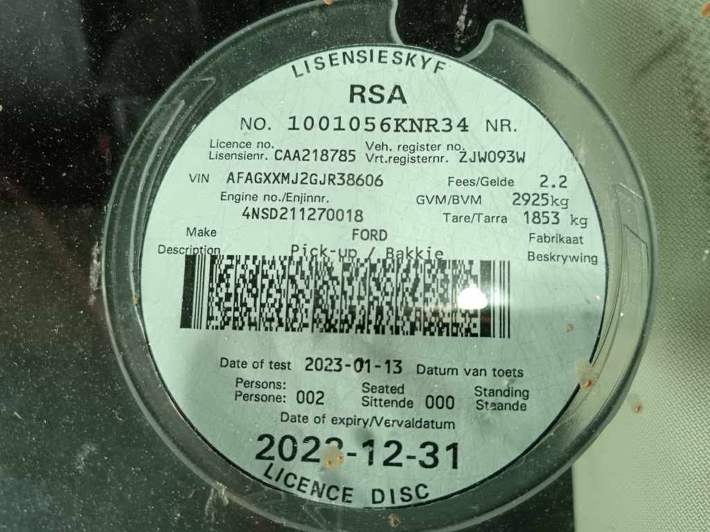 2019 FORD RANGER 2.2TDCI A/T P/U SUP/CAB thumbnail 10