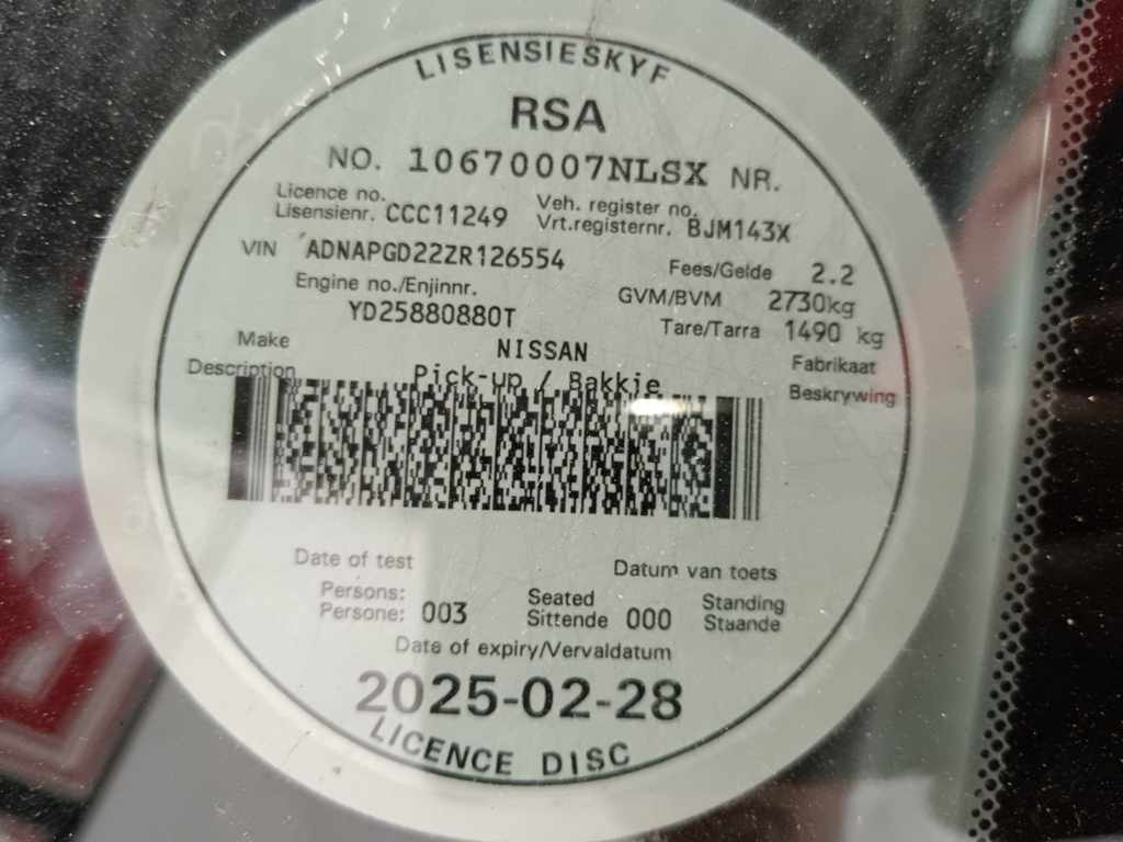 2020 NISSAN NP300 HARDBODY 2.5 TDI P/U S/C thumbnail 10