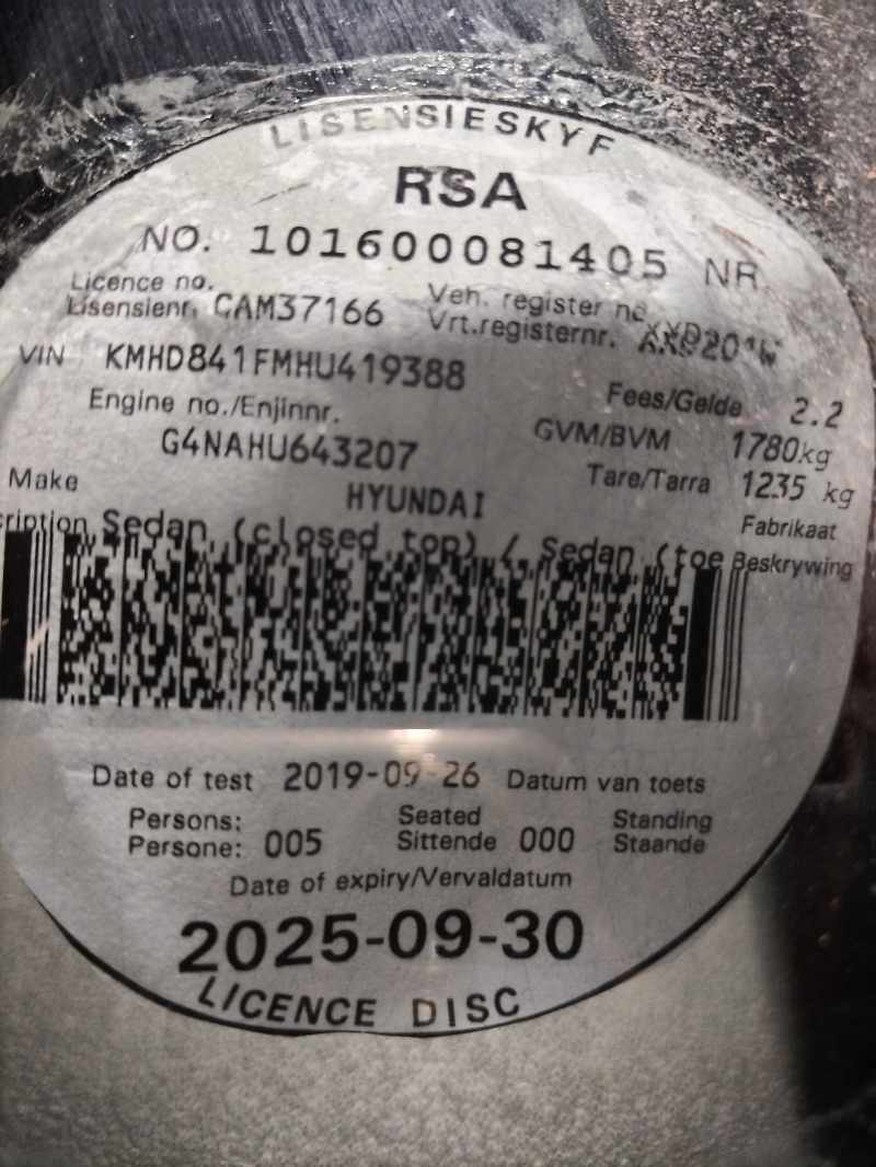 2019 HYUNDAI ELANTRA 2.0 thumbnail 12