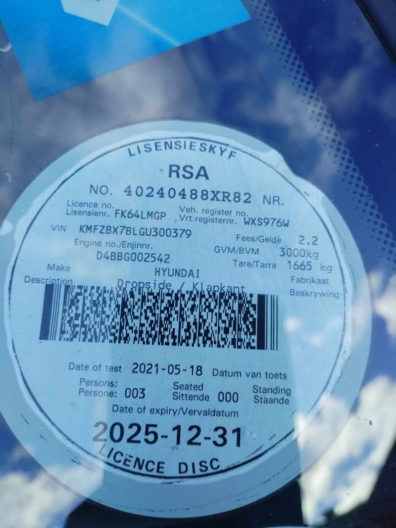 2016 HYUNDAI H100 2.6D thumbnail 10