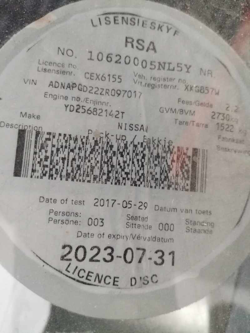 2017 NISSAN HARDBODY NP300 2.5 TDi LWB P/U S/C thumbnail 10