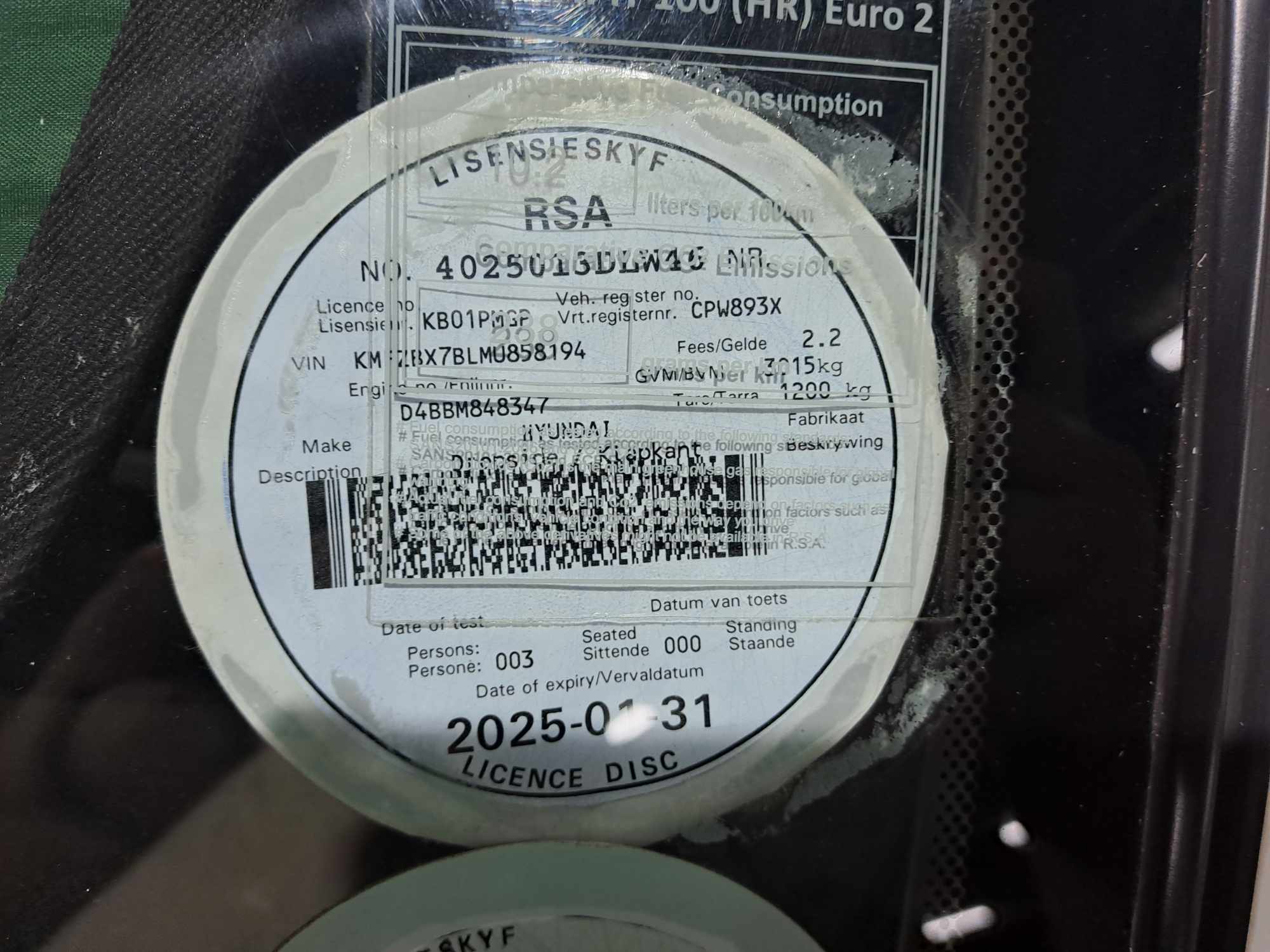 2021 HYUNDAI H100 2.6D F/C D/S thumbnail 2