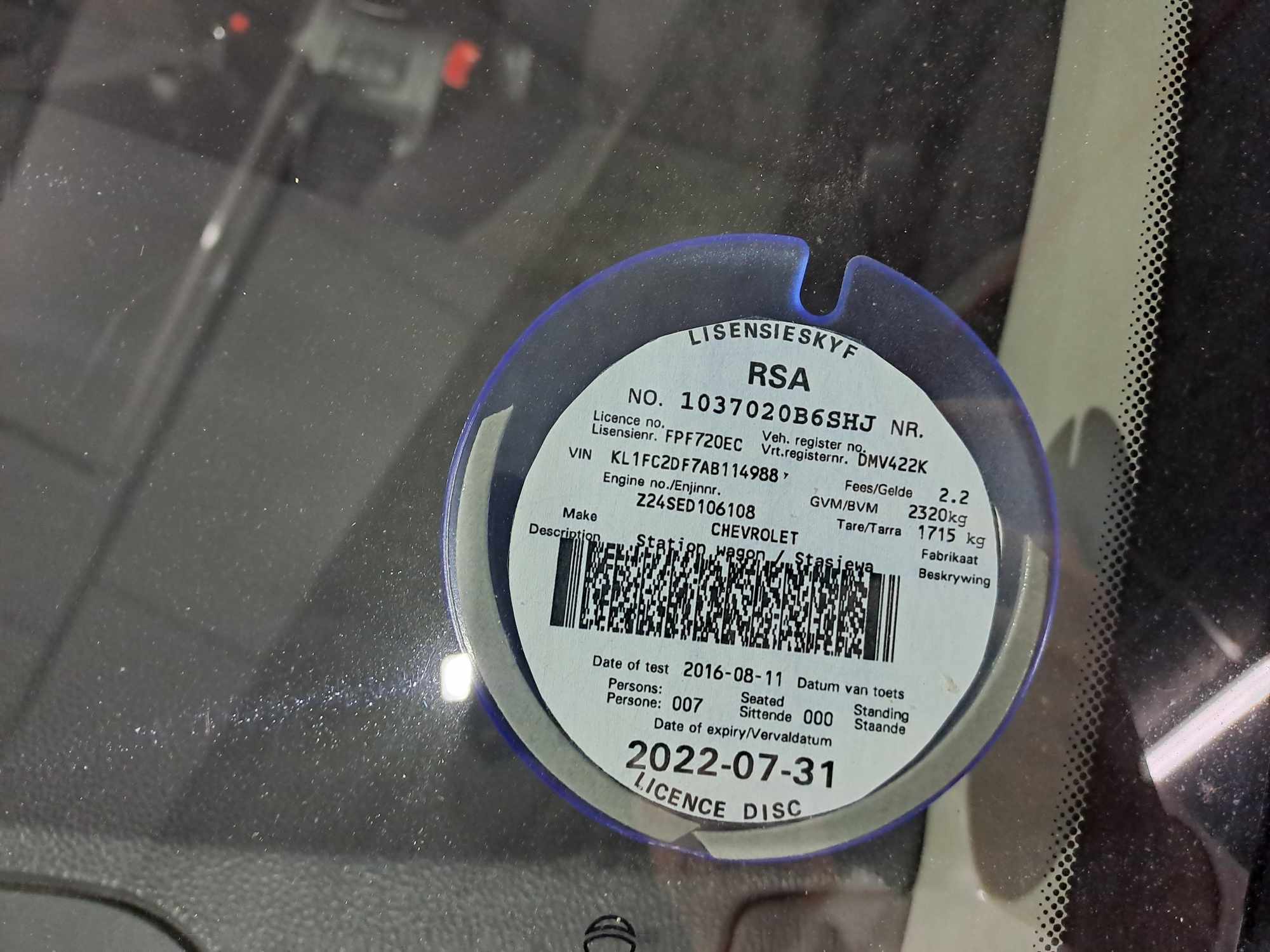 2011 CHEVROLET CAPTIVA 2.4 LT thumbnail 2