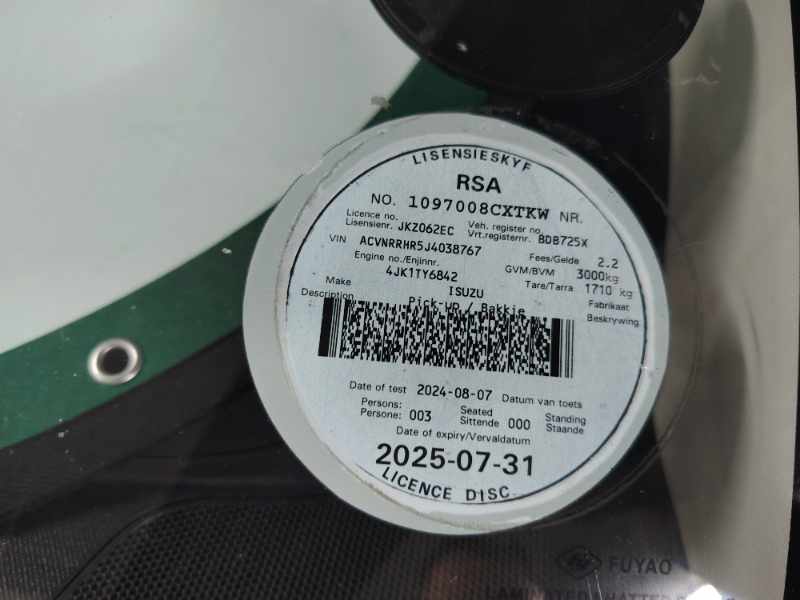 2019 ISUZU D-MAX 250 HO FLEETSIDE SAFETY S/C P/U thumbnail 2