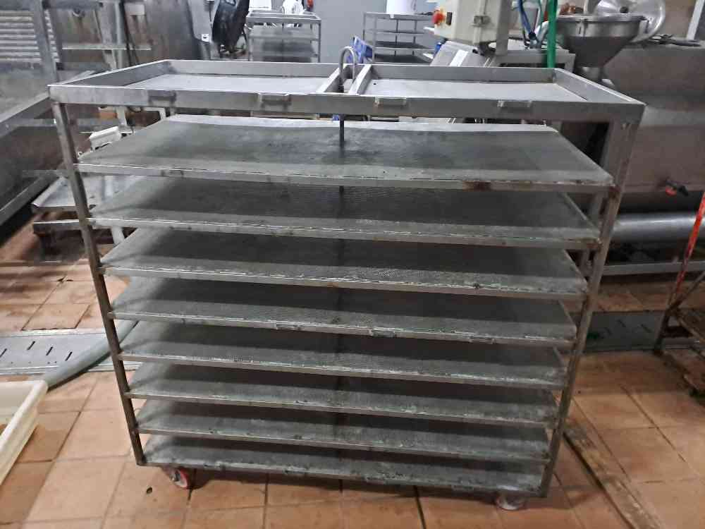 7 x Perforated Drying Trolley