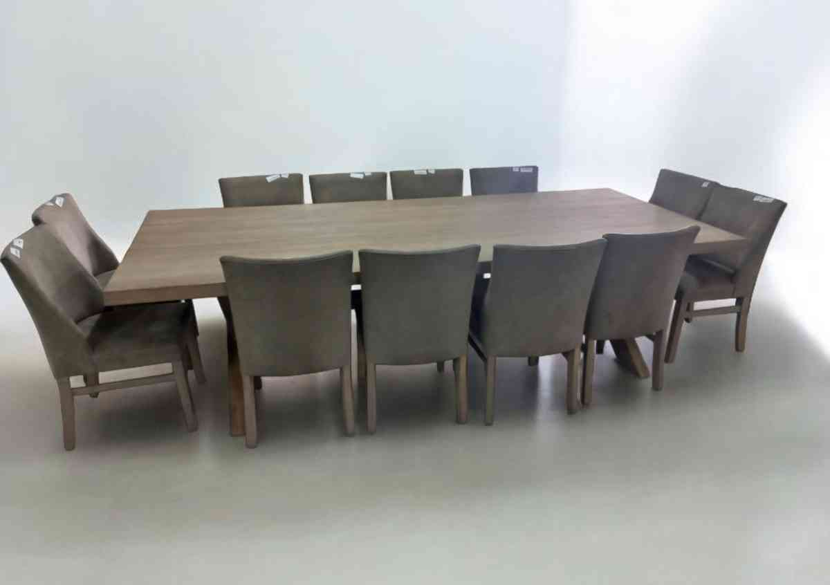 12 Seater Dining room Table with Chairs