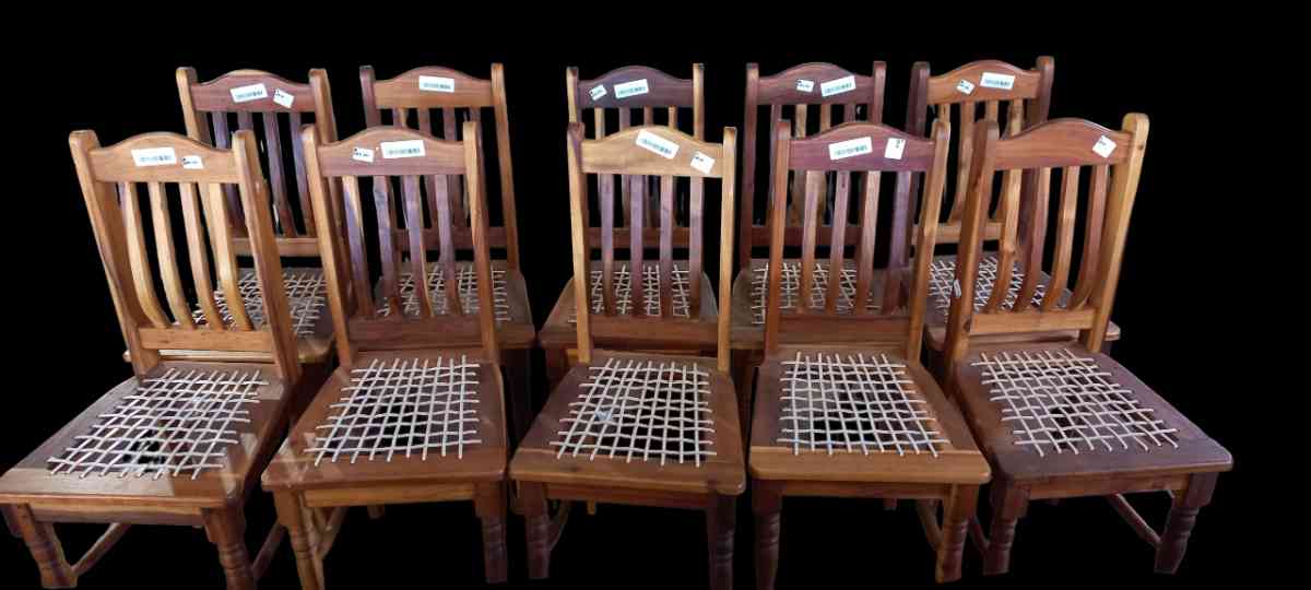 10 x Riempie Dining Chairs
