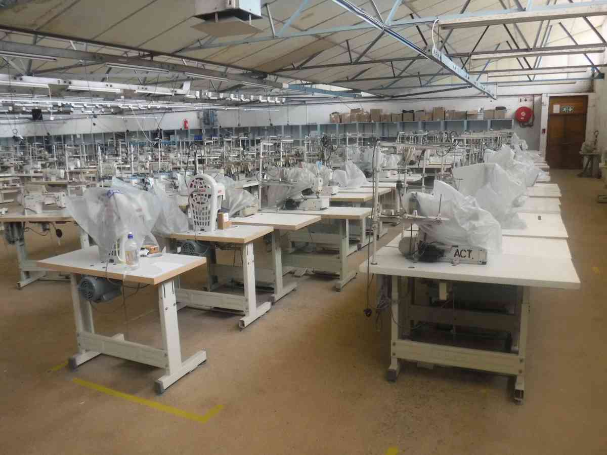 Entire Contents And Production Line Of Cut, Make & Sew Factory