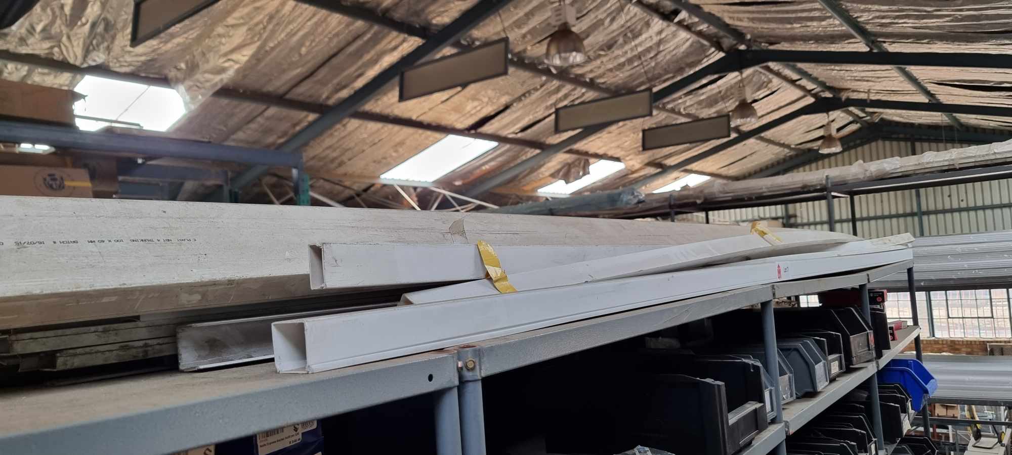 Lot of plastic truncking