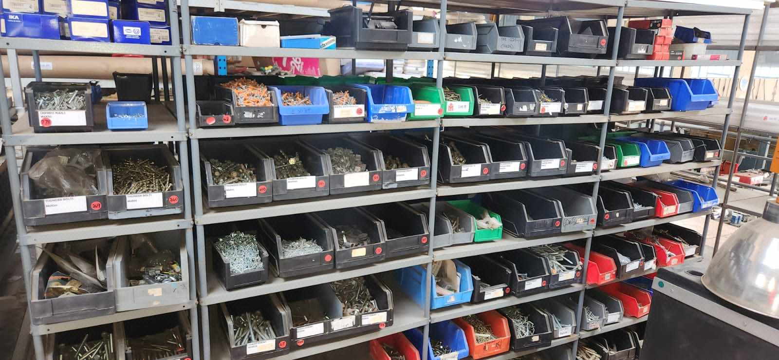 Contents of 7 x shelves