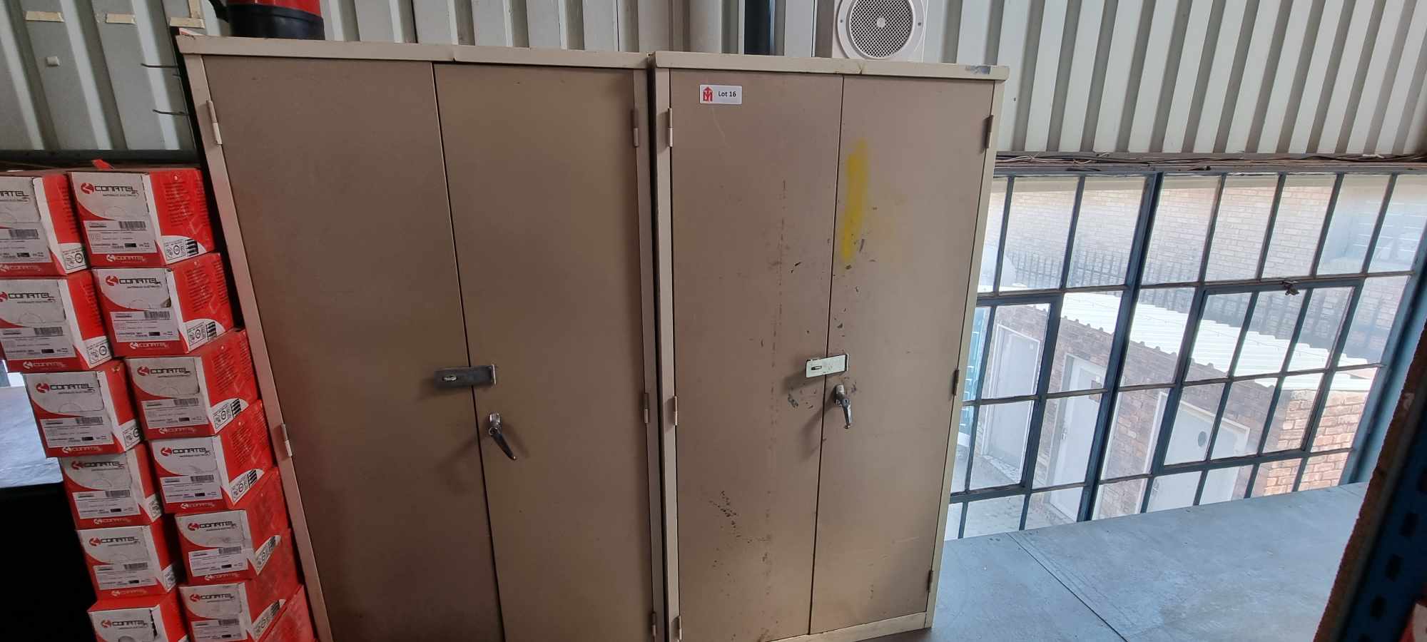 3 x Steel filling cabinets