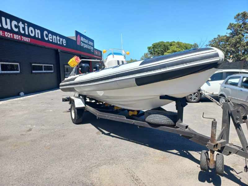 Flite 6.5-meter Duck with 2 x 115HP Outboard Engines on Single Axle Trailer thumbnail 4