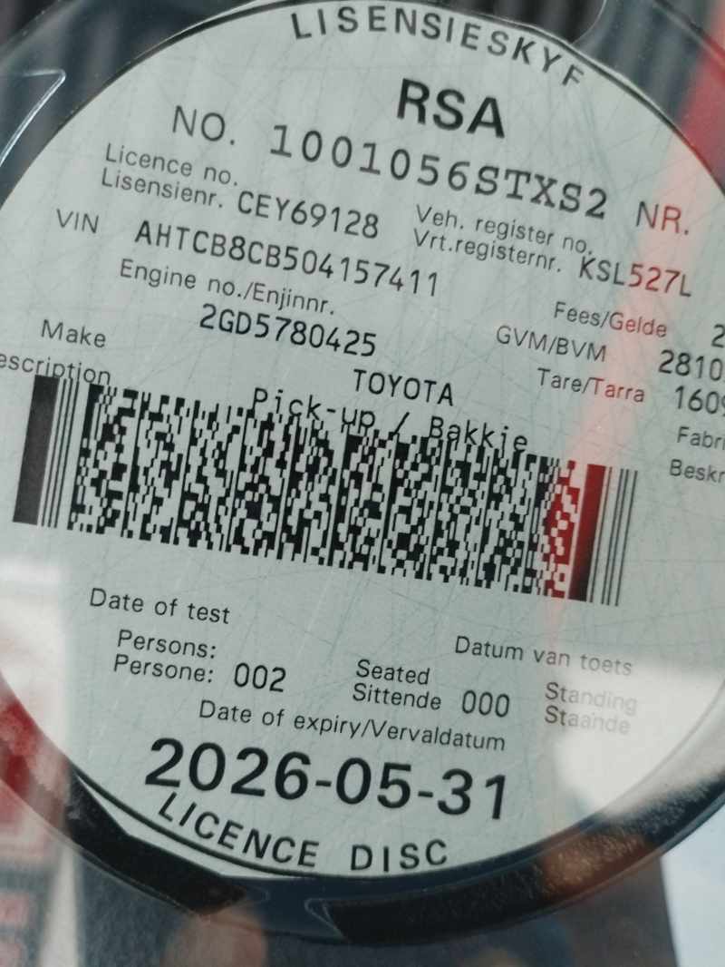 2025 TOYOTA HILUX 2.4 GD S A/C P/U S/C thumbnail 11