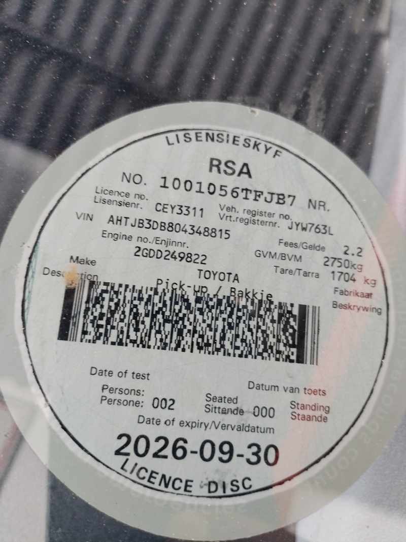 2023 TOYOTA HILUX 2.4 GD-6 RB RAIDER P/U S/C thumbnail 11