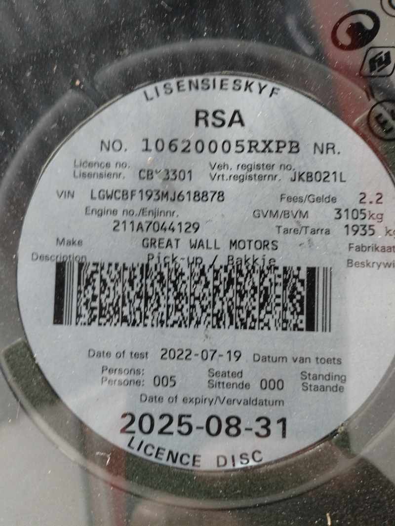 2022 GWM P-SERIES 2.0TD DLX A/T D/C P/U thumbnail 11