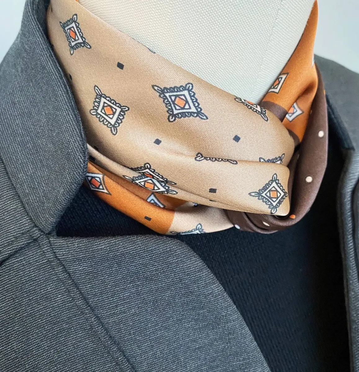 Designer Dupe Satin Scarf Set thumbnail 6