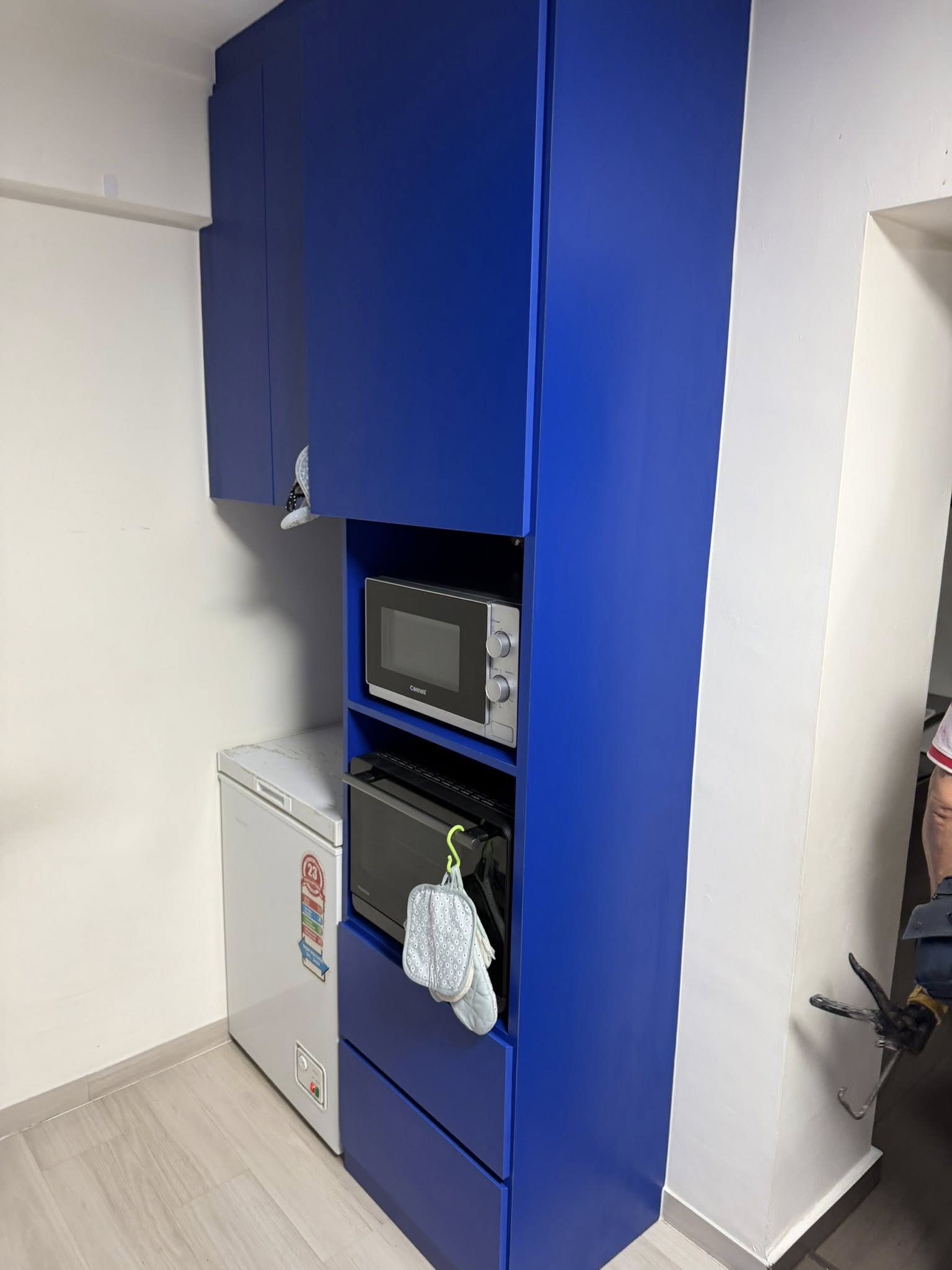 Contemporary Cobalt Blue Storage Cabinet
