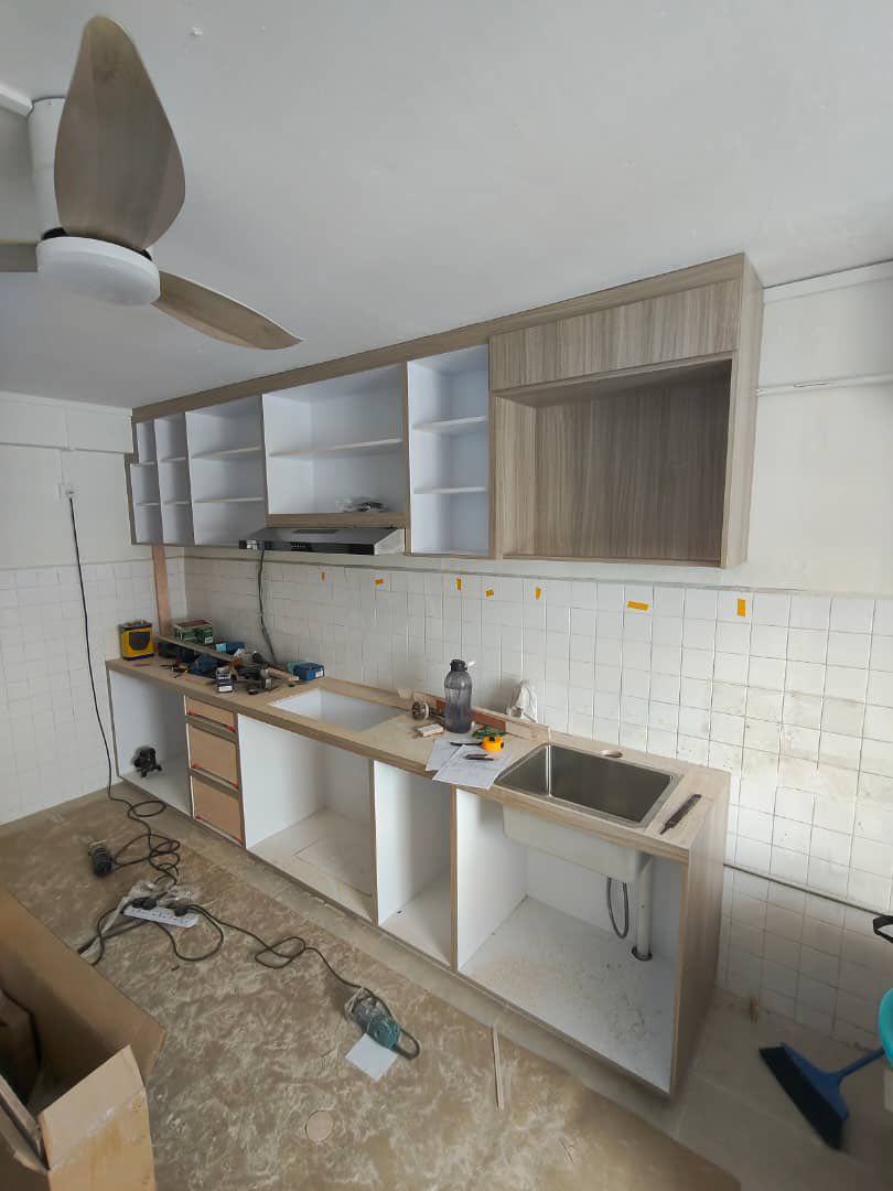 Scandinavian Wood-Grain Kitchen Build