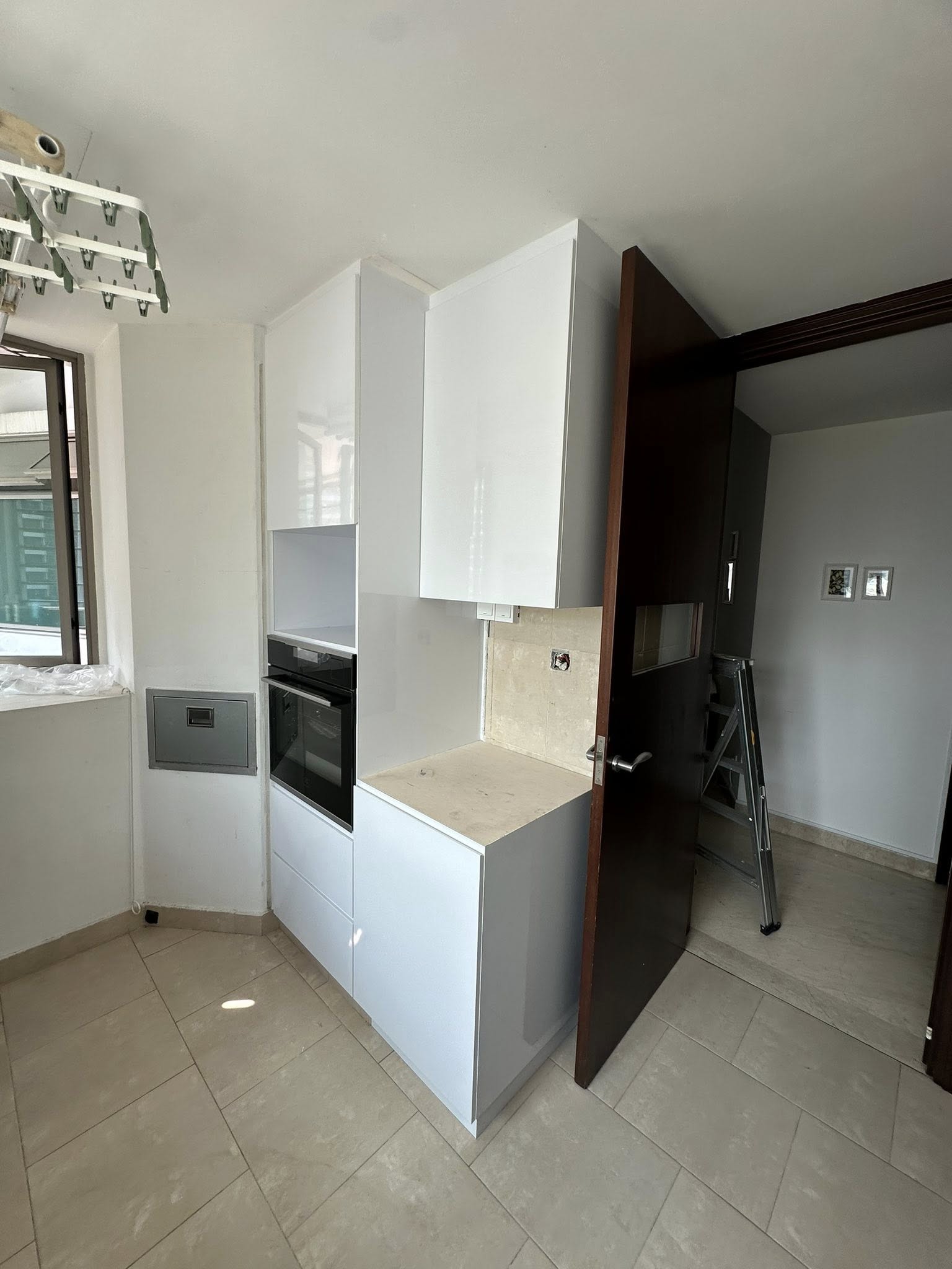 Modern Compact Galley Kitchen