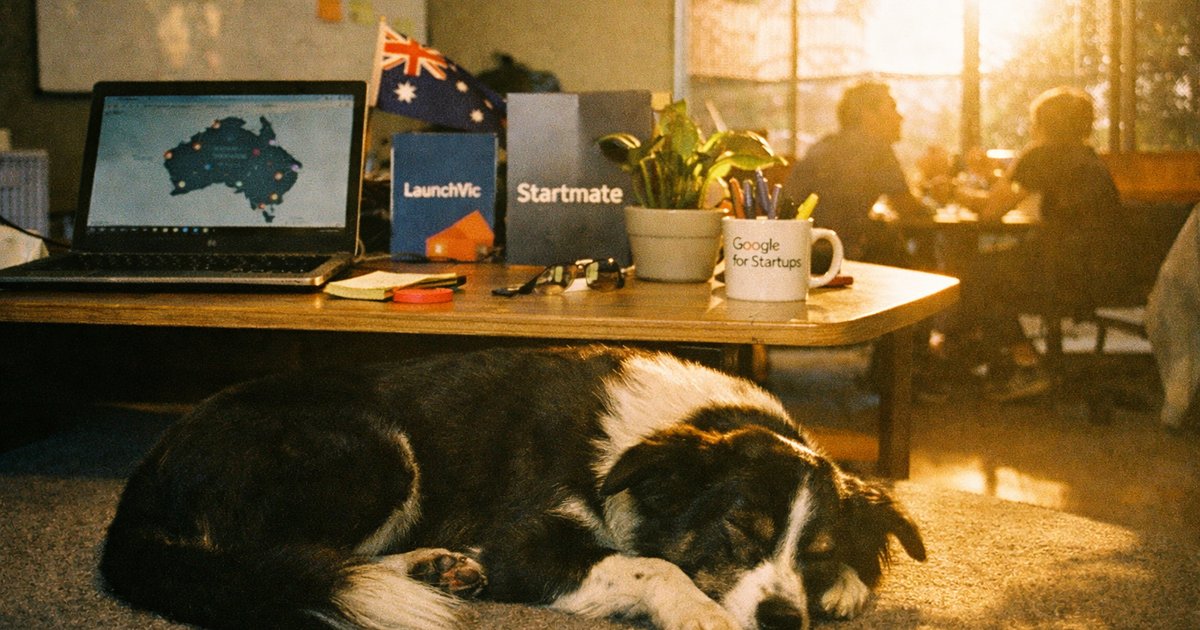 Founders collaborating at an accelerator workspace