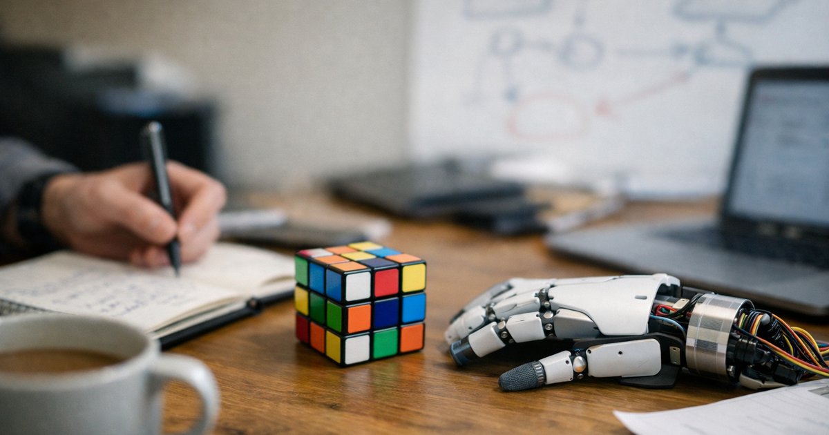 Notebook listing many tasks beside a laptop