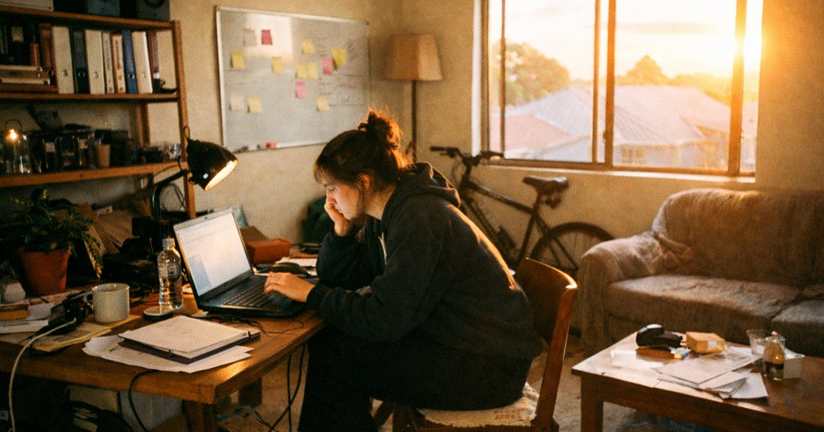 People in a tech startup setting, capturing the essence of 90s film aesthetics, discussing funding strategies.