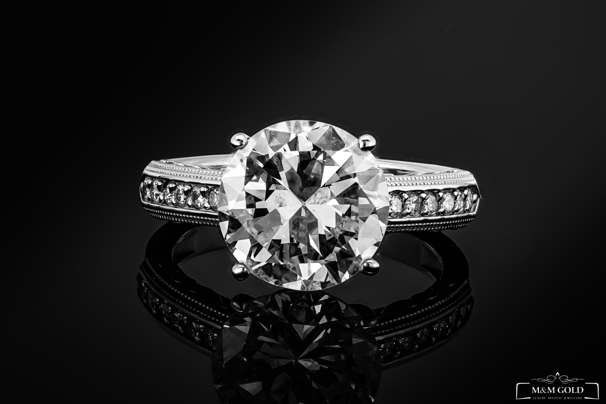 Pierścionek "WhiteLuxury™" 4.40ct