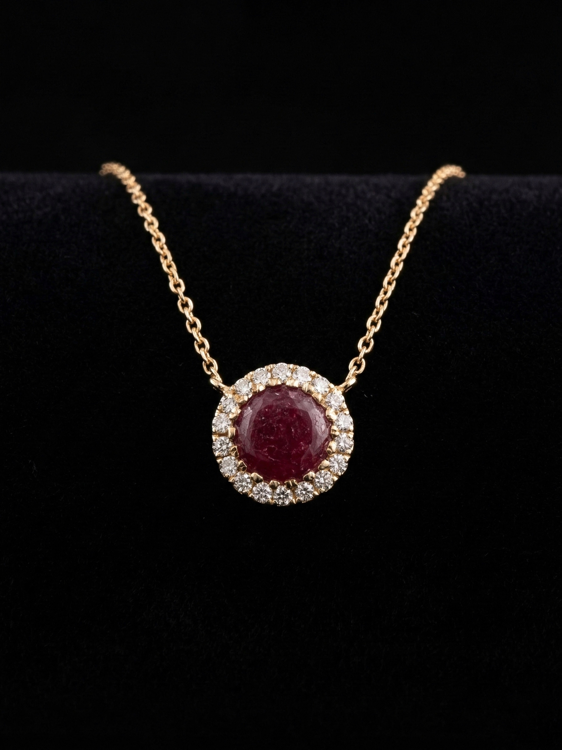 Naszyjnik "RubyHalo™" 0.66ct