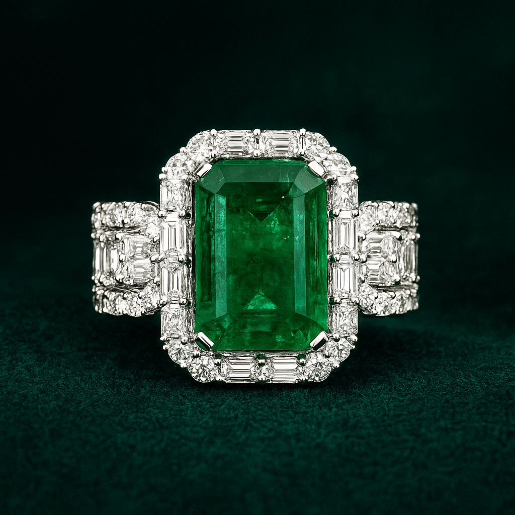 Pierścionek "EmeraldNoblesse™"