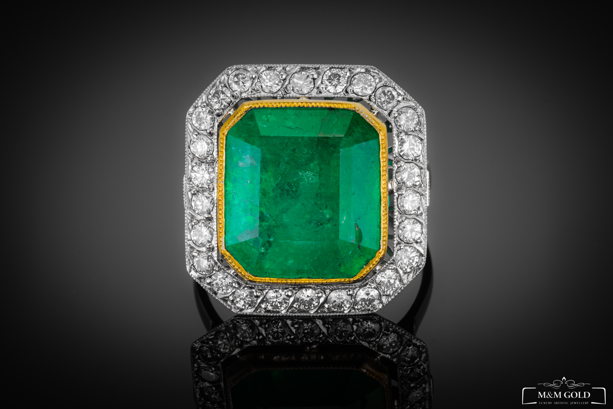 Pierścionek "EmeraldMajesty™"
