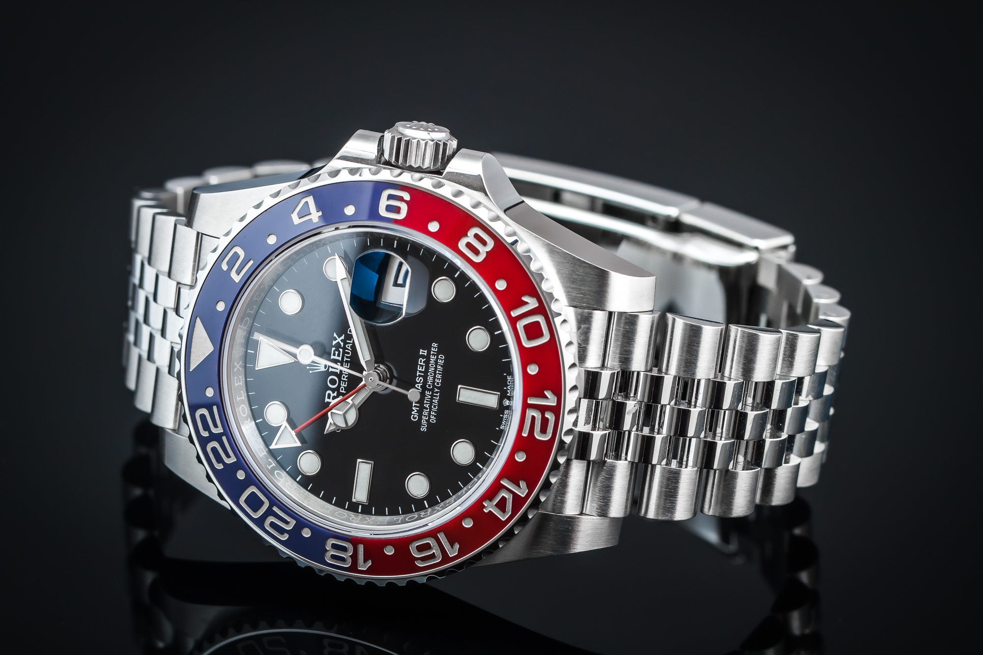 ROLEX GMT MASTER II  Pepsi na Jubilee, discontinued 126710BLRO miniatura 2