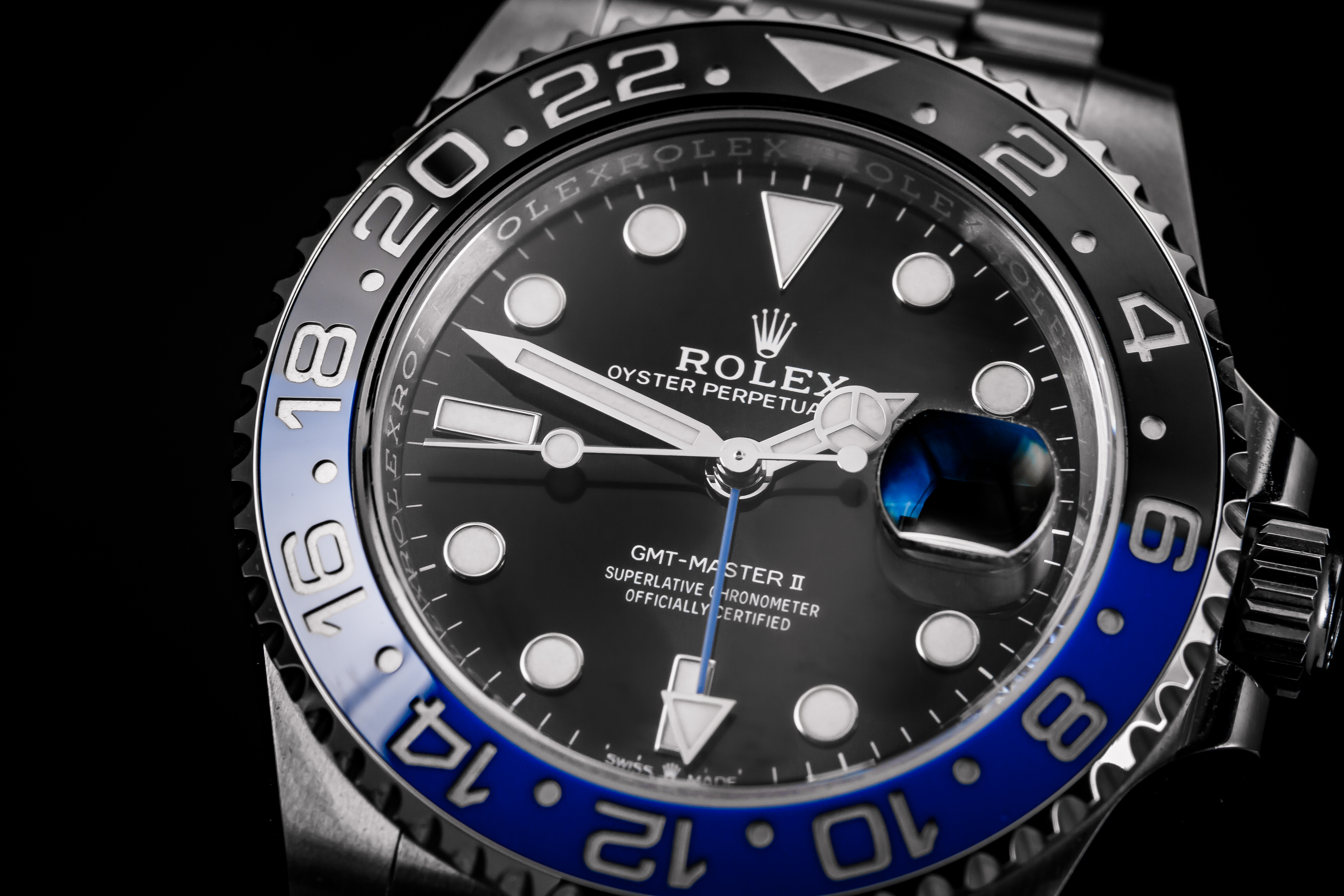 ROLEX GMT MASTER II Batman na Oyster 126710BLNR