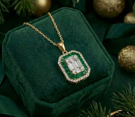 Naszyjnik "EmeraldVogue™"
