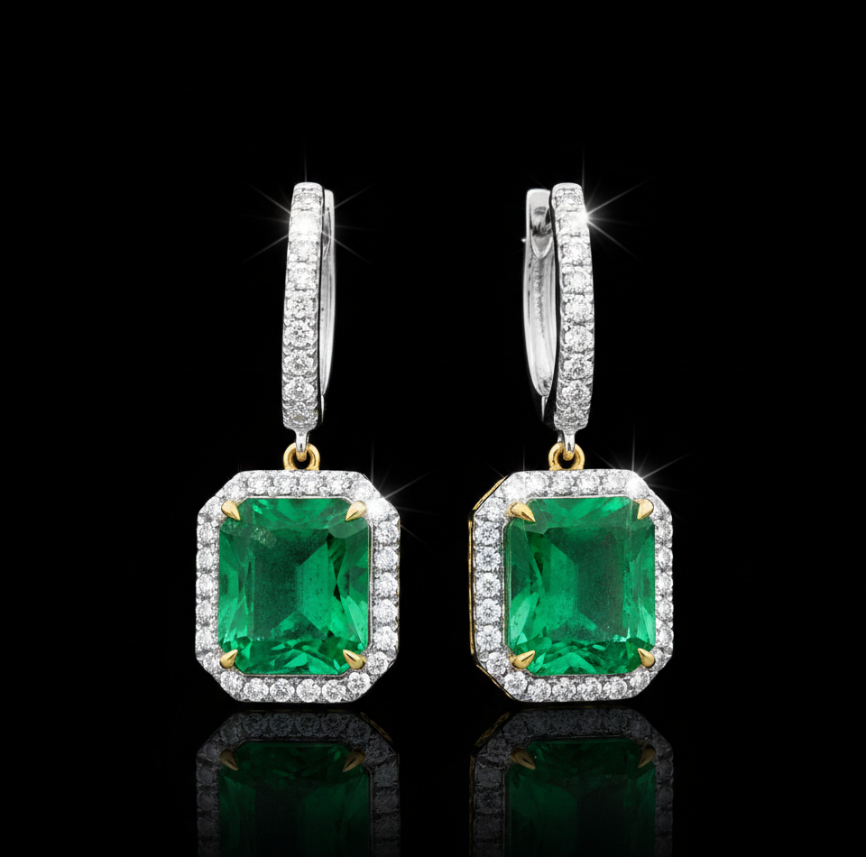 Kolczyki "EternaEmerald™"