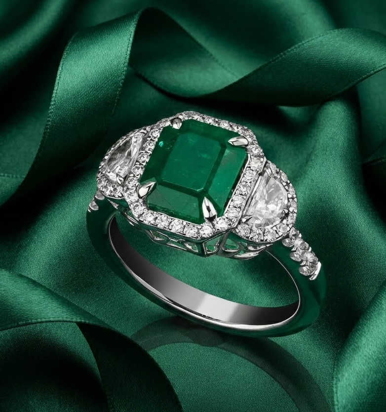 Pierścionek "RoyalEmerald™"